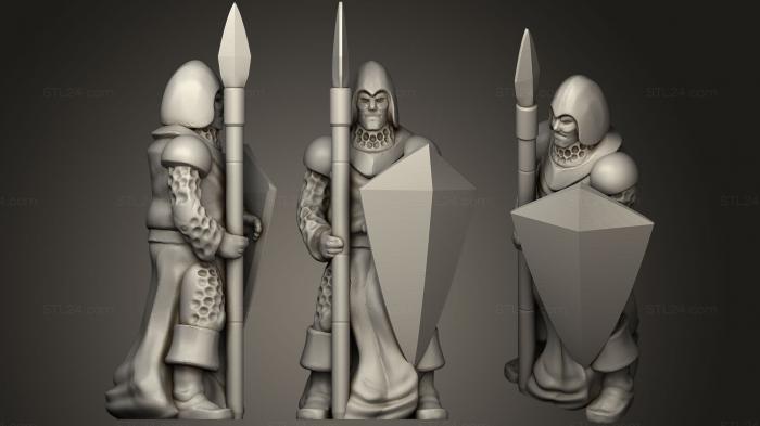 Figurines simple (Spearman, STKPR_1205) 3D models for cnc